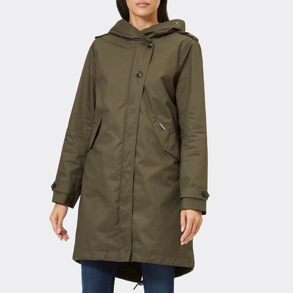Woolrich Literary Hooded Parka - Military Olive